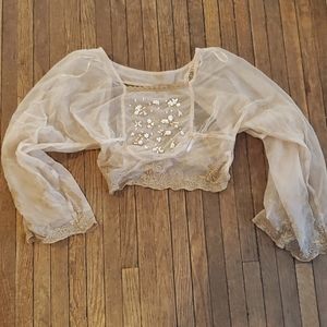 Sheer Crop Shirt